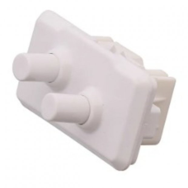 INTERRUPTOR DUPLO BRANCO BRASTEMP CONSUL BRE50 CRM45/55